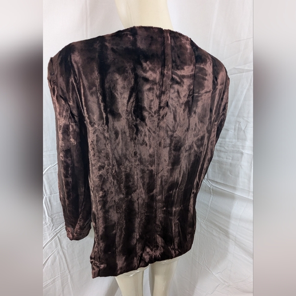 Valerie Stevens Rich Brown Faux Fur Jacket XL Bag 1 - Picture 9 of 11